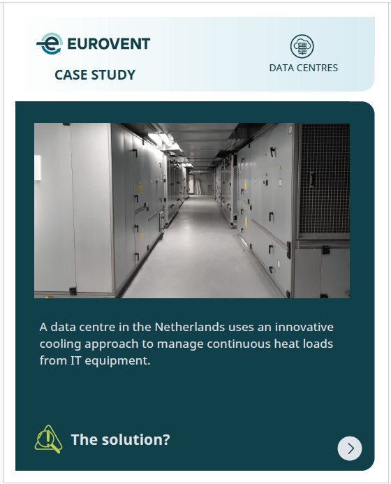 Indirect evaporative free-cooling for a data centre in the Netherlands